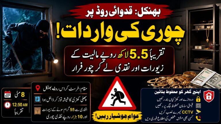 بھٹکل قدوائی روڈ پر چوری کی واردات، لاکھوں کے زیورات اور نقدی لے کر چور فرار
